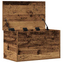 vidaXL Tároló Doboz tárolóval Öreg fa 60 x 35 x 35 cm Faanyag