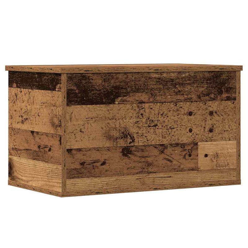 vidaXL Tároló Doboz tárolóval Régi fa 60 x 35 x 35 cm Faanyag