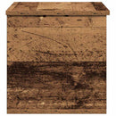 vidaXL Tároló Doboz tárolóval Öreg fa 60 x 35 x 35 cm Faanyag