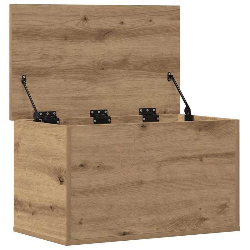 vidaXL Tároló Doboz tárolóval kézműves tölgy 60 x 35 x 35 cm Faanyag