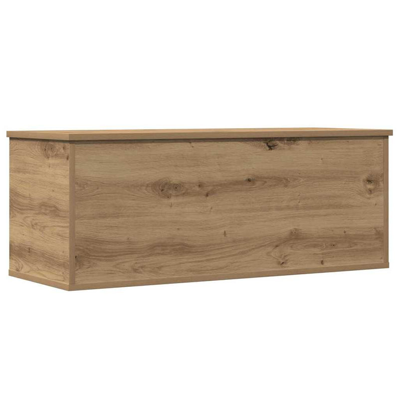 vidaXL Tároló Doboz tárolóval kézműves tölgy 90 x 35 x 35 cm Faanyag