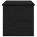 vidaXL Tároló Doboz tárolóval Fekete tölgy 90 x 35 x 35 cm Faanyag