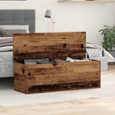 vidaXL Tároló Doboz tárolóval Öreg fa 102 x 35 x 35 cm Faanyag