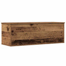 vidaXL Tároló Doboz tárolóval Öreg fa 102 x 35 x 35 cm Faanyag