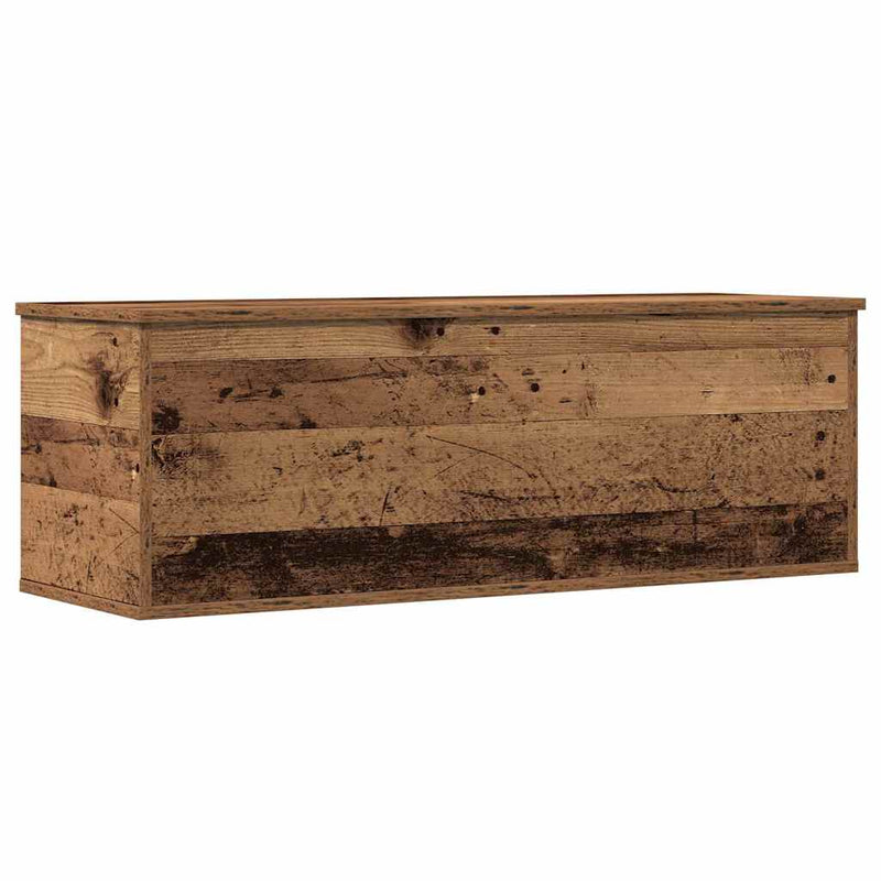 vidaXL Tároló Doboz tárolóval Régi fa 102 x 35 x 35 cm Faanyag