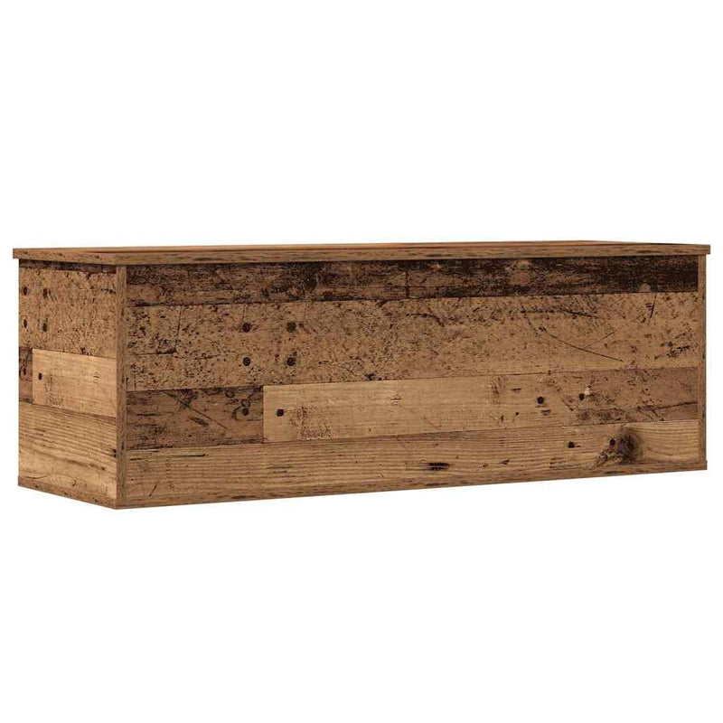 vidaXL Tároló Doboz tárolóval Régi fa 102 x 35 x 35 cm Faanyag