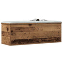 vidaXL Tároló Doboz tárolóval Öreg fa 102 x 35 x 35 cm Faanyag