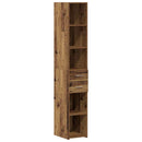 vidaXL Könyvszekrény fiókkal Öreg fa 30 x 42.4 x 185.2 cm