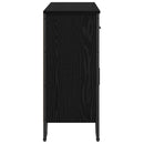 vidaXL Komód Fekete tölgy 97 x 32,5 x 74,5 cm Faanyag