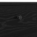 vidaXL Dohányzóasztal Fekete tölgy 90 x 90 x 28 cm Faanyag