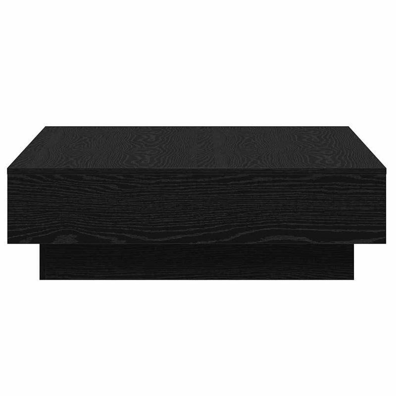 vidaXL Dohányzóasztal Musta tammi 90 x 90 x 28 cm Faanyag