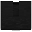 vidaXL Fürdőszoba Székény fiókkal Fekete tölgy 40 x 37 x 59 cm Faanyag