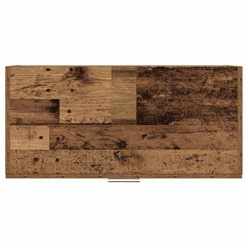 vidaXL Mosdó Szekrény fiókkal ajtóval Öreg fa 78 x 37 x 59 cm Faanyag