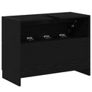 vidaXL Fürdőszoba Székény fiókkal Fekete tölgy 78 x 37 x 59 cm Faanyag