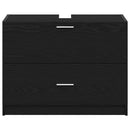 vidaXL Fürdőszoba Székény fiókkal Fekete tölgy 78 x 37 x 59 cm Faanyag