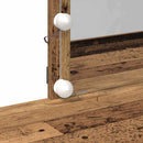 vidaXL Öltözködőasztal fiókkal Öreg fa 100 x 40 x 130 cm Faanyag