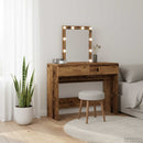 vidaXL Öltözködőasztal fiókkal Öreg fa 100 x 40 x 130 cm Faanyag