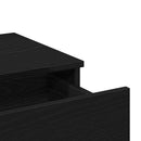 vidaXL Öltözködőasztal fiókkal Fekete tölgy 100 x 40 x 130 cm Faanyag