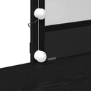 vidaXL Öltöztetőasztal fiókkal Musta tammi 100 x 40 x 130 cm Faanyag