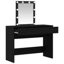 vidaXL Öltözködőasztal fiókkal Fekete tölgy 100 x 40 x 130 cm Faanyag