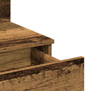 vidaXL Sminktükör fiókkal tárolóval Öreg fa 100 x 40 x 130 cm Faanyag