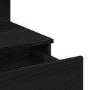 vidaXL Sminktükör fiókkal Musta tammi 100 x 40 x 130 cm Faanyag