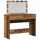 vidaXL Öltözködőasztal fiókkal Öreg fa 100 x 40 x 120 cm Faanyag