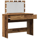vidaXL Öltözködőasztal fiókkal Öreg fa 100 x 40 x 120 cm Faanyag