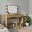 vidaXL Öltözködőasztal fiókkal Artisan tölgy 100 x 40 x 120 cm Faanyag