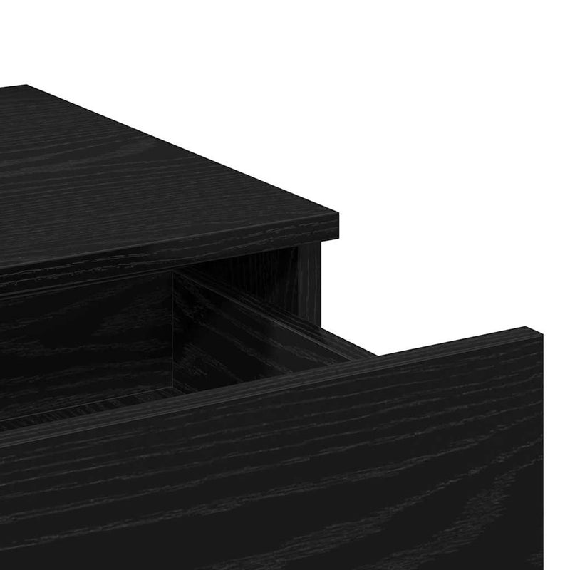 vidaXL Sminkasztal fiókkal Musta tammi 100 x 40 x 120 cm Faanyag