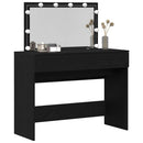 vidaXL Öltözködőasztal fiókkal Fekete tölgy 100 x 40 x 120 cm Faanyag