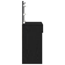 vidaXL Öltözködőasztal fiókkal Fekete tölgy 100 x 40 x 120 cm Faanyag