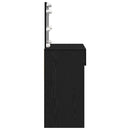 vidaXL Sminkasztal fiókkal Musta tammi 100 x 40 x 120 cm Faanyag