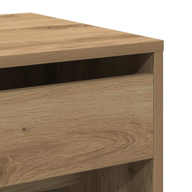 vidaXL Sminkasztal fiókkal kézműves tölgy 60 x 40 x 75 cm Faanyag
