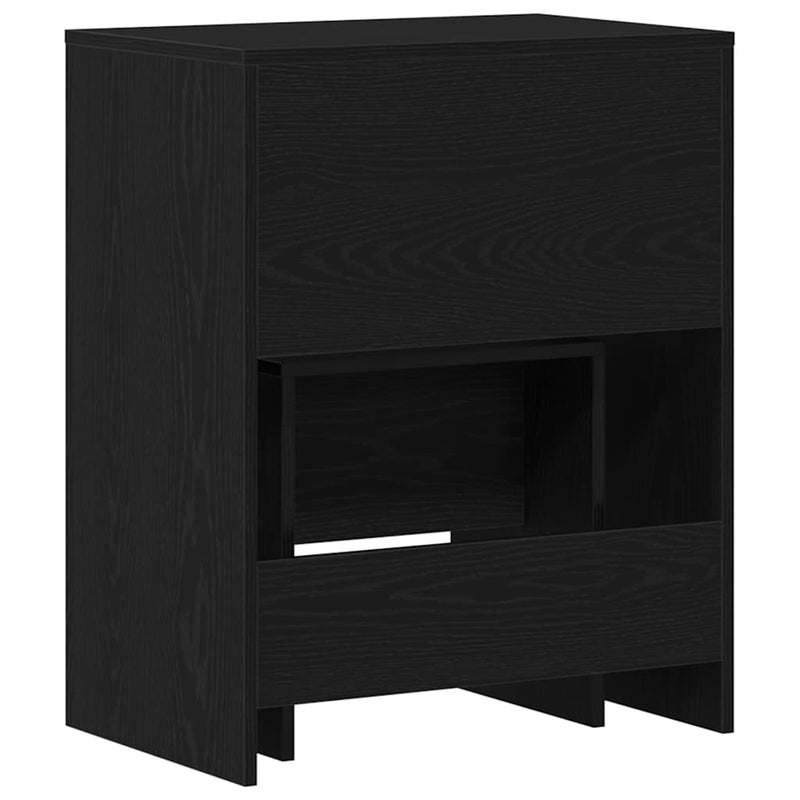 vidaXL Sminkasztal fiókkal Musta tammi 60 x 40 x 75 cm Faanyag