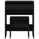 vidaXL Sminkasztal fiókkal Musta tammi 60 x 40 x 75 cm Faanyag