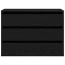 vidaXL Fiókos szekrény fiókkal Egyéb Fekete 80 x 41 x 58 cm Faanyag