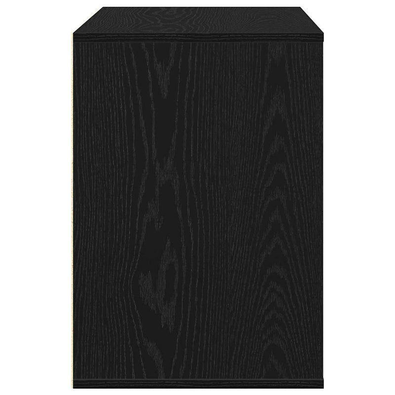 vidaXL Fiókos Szekrény fiókkal Musta tammi 80 x 41 x 58 cm Faanyag