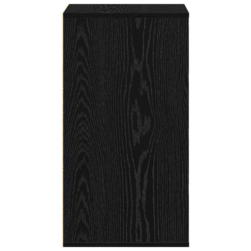 vidaXL Fiókos Szekrény fiókkal Musta tammi 40 x 41 x 76 cm Faanyag