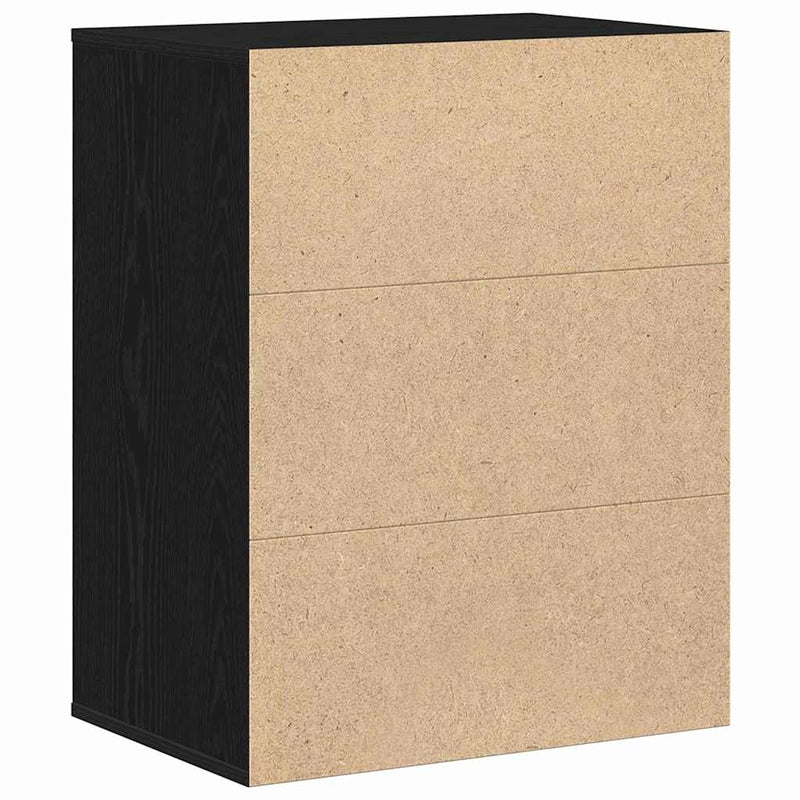 vidaXL Fiókos Szekrény fiókkal Musta tammi 60 x 41 x 76 cm Faanyag