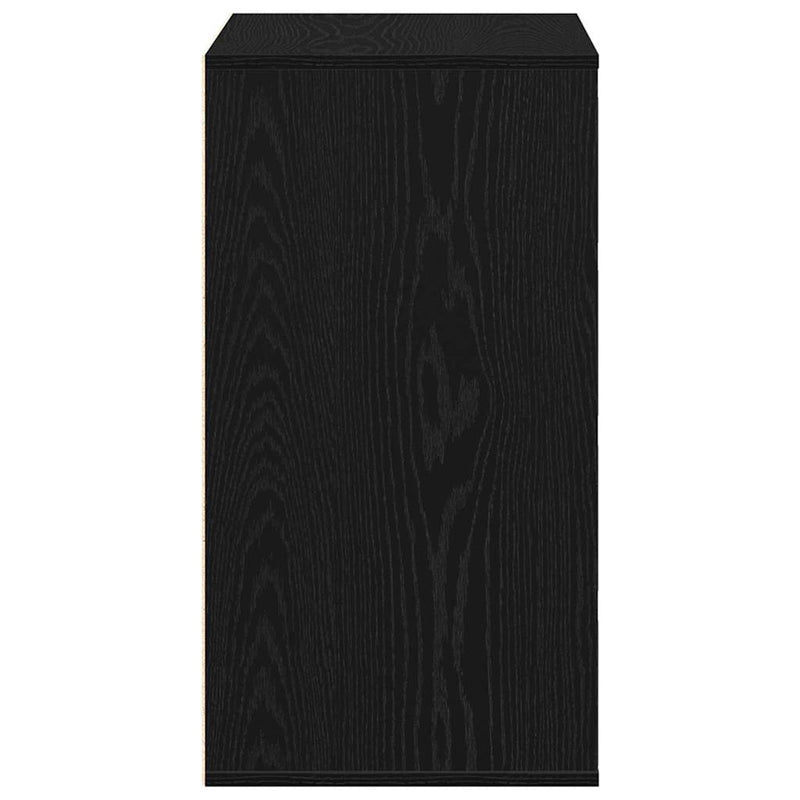 vidaXL Fiókos Szekrény fiókkal Musta tammi 60 x 41 x 76 cm Faanyag