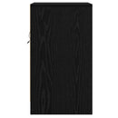 vidaXL Éjjeliszekrény fiókkal Musta tammi 38 x 34 x 61 cm Faanyag