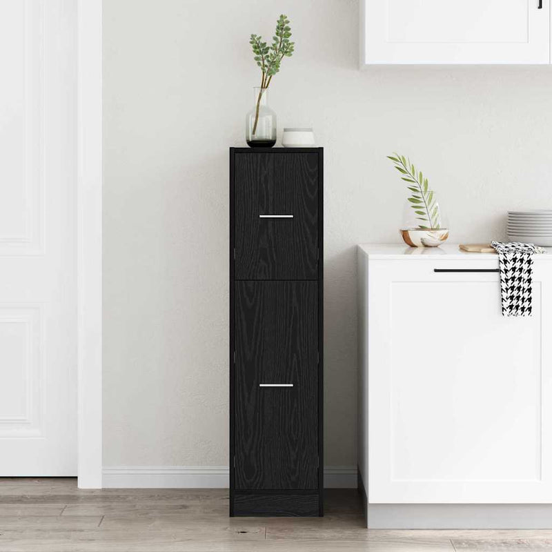 vidaXL Gyógyszertári Szekrény Musta tammi 30 x 41 x 118 cm Faanyag