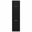 vidaXL Gyógyszertári Szekrény Musta tammi 30 x 41 x 118 cm Faanyag