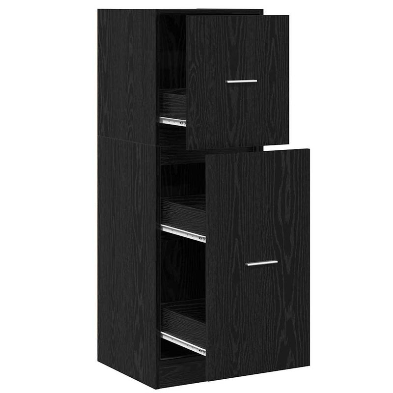 vidaXL Gyógyszertári Szekrény Musta tammi 40 x 41 x 118 cm Faanyag