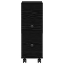 vidaXL Fürdőszoba bútor szett Fekete tölgy 33 x 23 x 65 cm Faanyag