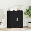 vidaXL fekete tölgy színű szerelt fa tálalószekrény 60 x 31 x 70 cm