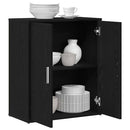 vidaXL fekete tölgy színű szerelt fa tálalószekrény 60 x 31 x 70 cm