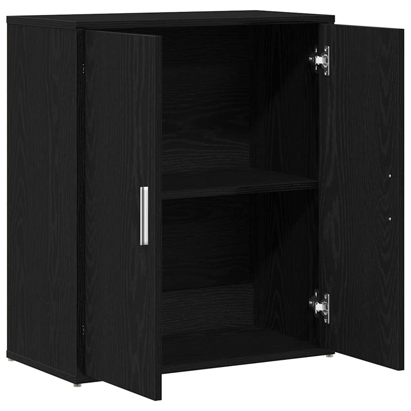 vidaXL fekete tölgy színű szerelt fa tálalószekrény 60 x 31 x 70 cm