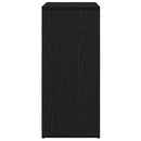 vidaXL fekete tölgy színű szerelt fa tálalószekrény 60 x 31 x 70 cm